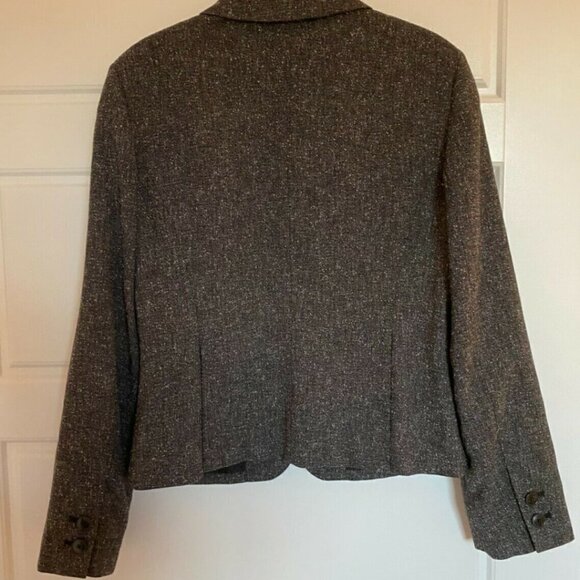 𝅺larry Levine Women's Gray Blazer Size 8 - Picture 5 of 9